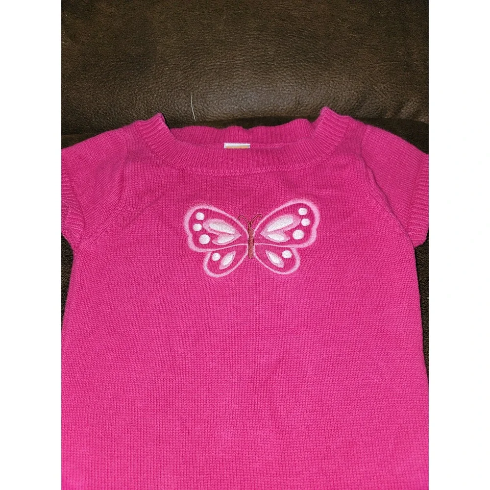Gymboree outlet butterfly girl sweater dress size 6‎